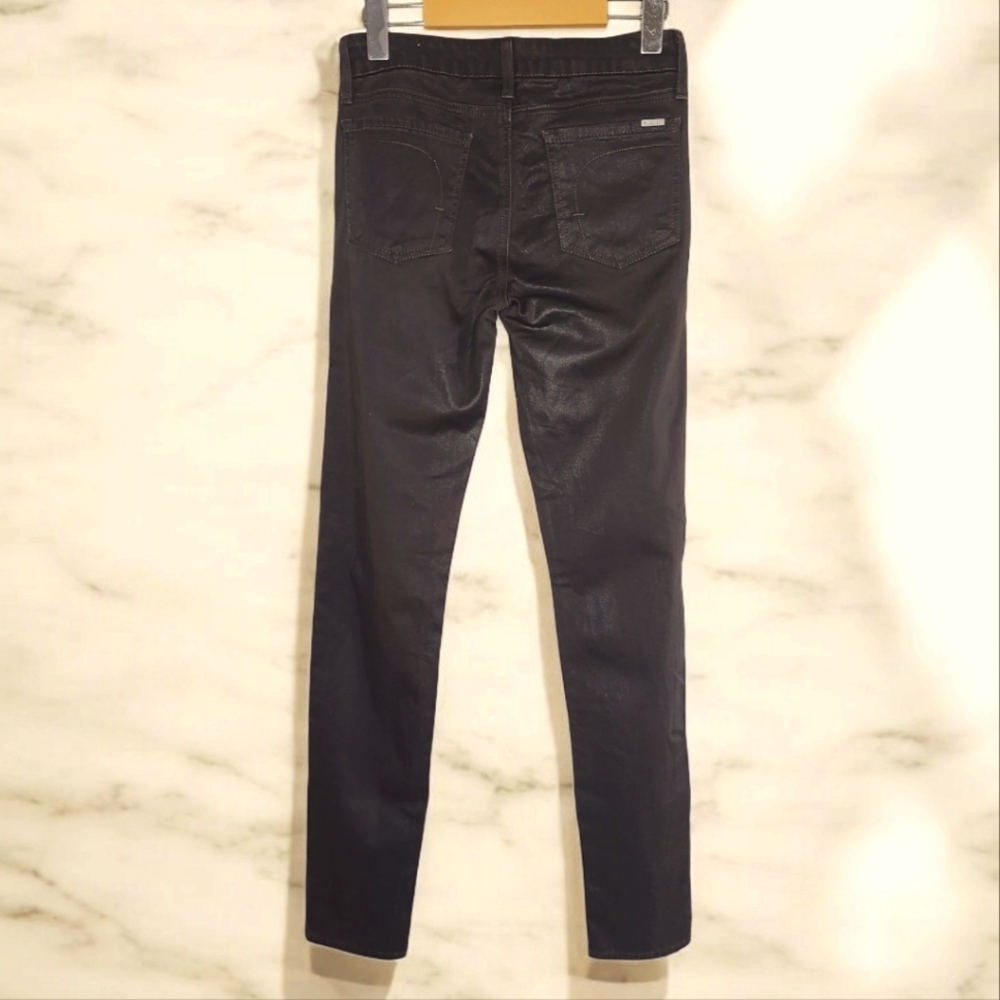 FIDELITY Brown Leatherteen Skinny Jeans- 27 - Picture 3 of 7